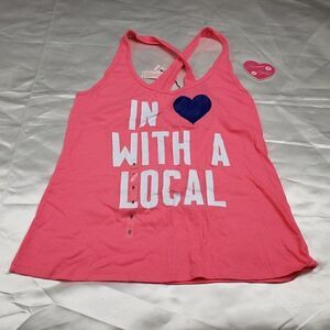 VS Pink Salmon Love with Local Tank Top Sleep XS